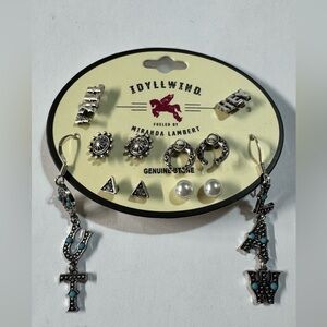 Idyllwind Silver and Turquoise Earring Set